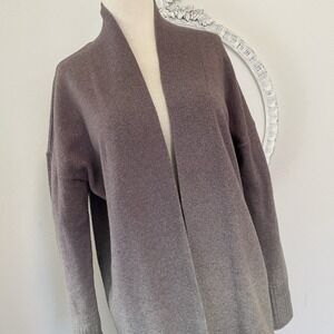J Jill Pure Jill  Sz S Purple Lilac Gray Ombré Open Cardigan Women's Sweater